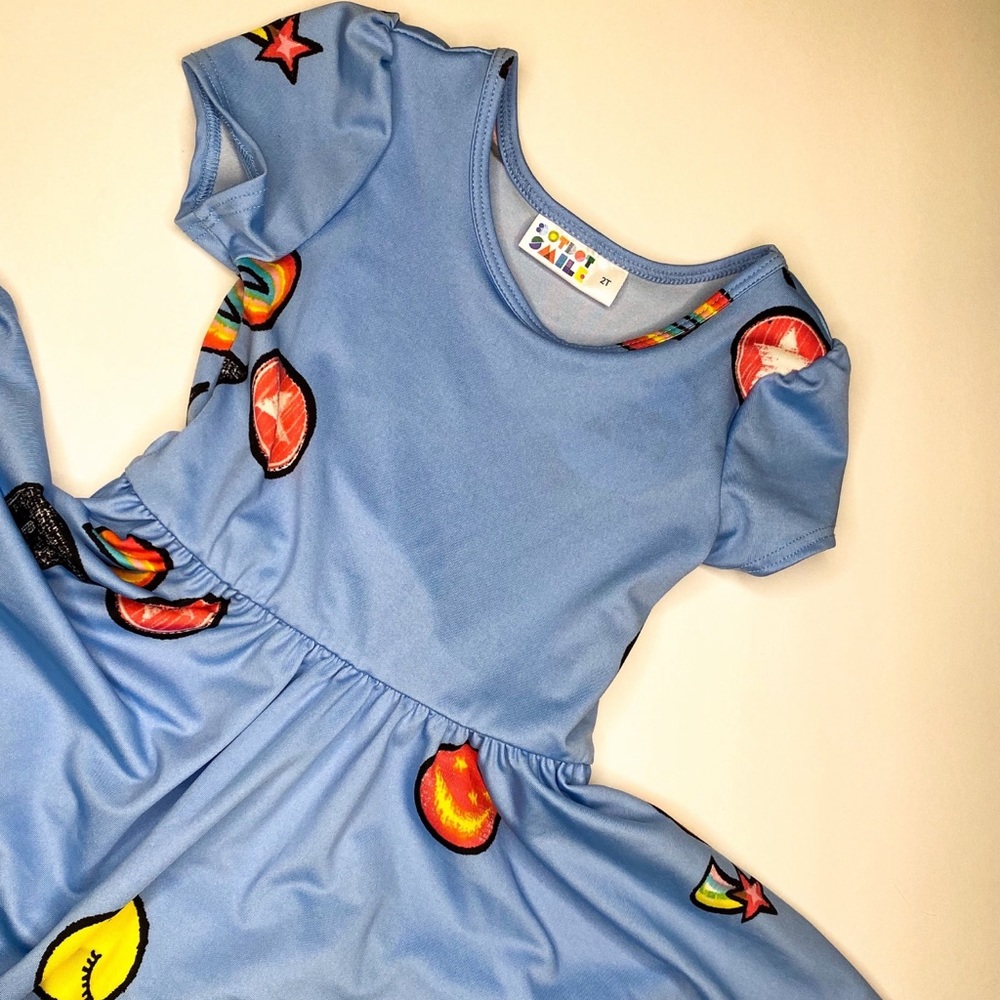 2T Dot Dot Smile dress NWT Emoji